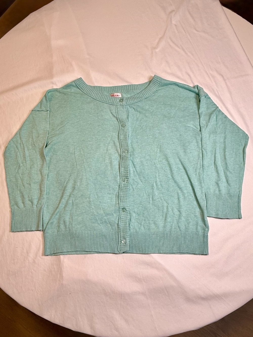 Mossimo Supply Co Women's Mint Green Button Front Cardigan Sweater M